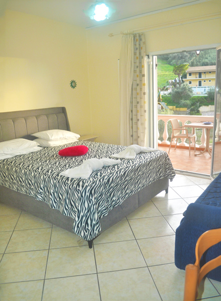 First bedroom with double bed